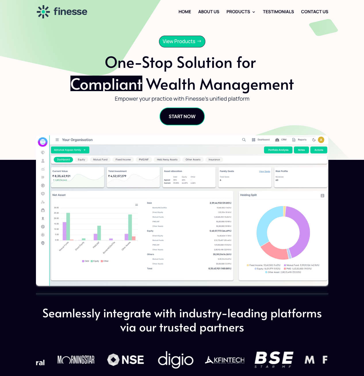 Client website project